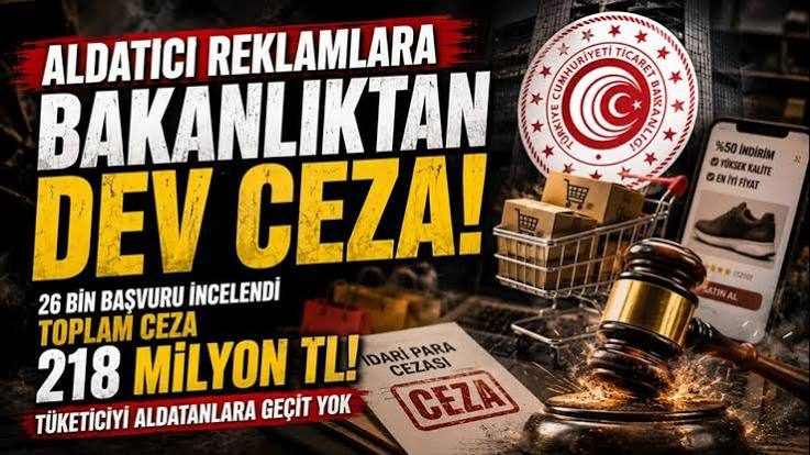 Aldatıcı reklamlara 9 ayda 249 milyon lirayı aşan ceza uygulandı