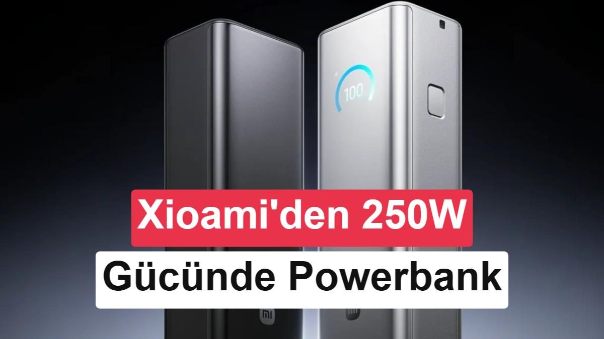 Xiaomi'den 25.000 mAh kapasiteli ve 250W gücünde yeni powerbank